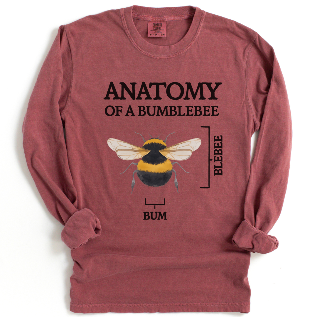 Anatomy Of A Bumblebee - Comfort Colors Long Sleeve Premium T Shirt