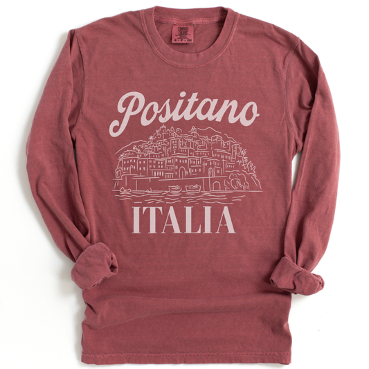 Positano - Comfort Colors Premium Long Sleeve T Shirt
