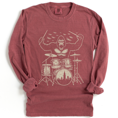 King Kong's Drum Solo - Comfort Colors Premium Long Sleeve T Shirt