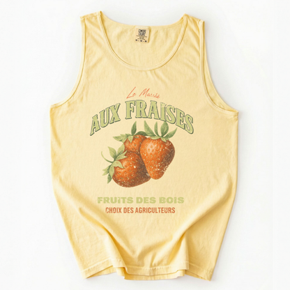 Aux Fraises - Comfort Colors Premium Tank Top