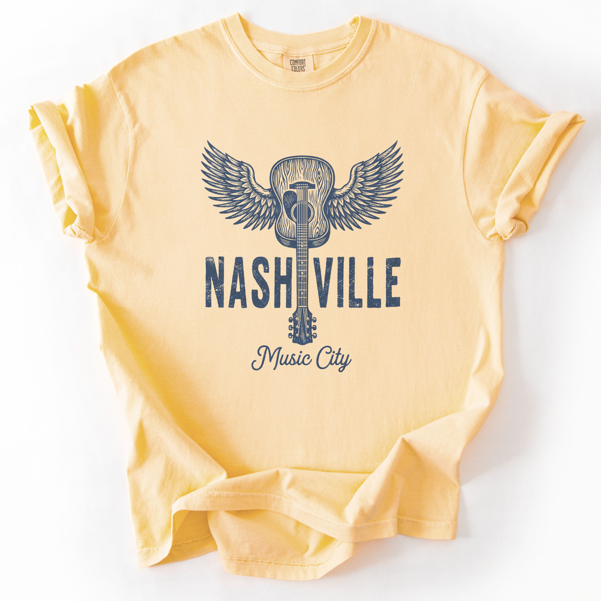 Nashville Music City - Comfort Colors Relaxed Fit Premium T Shirt