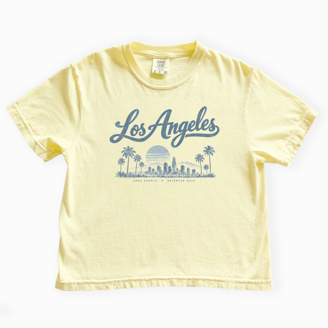 Los Angeles - Comfort Colors Boxy Cropped Tee