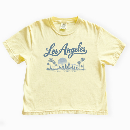 Los Angeles - Comfort Colors Boxy Cropped Tee