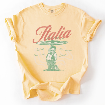 Greetings From Italia - Comfort Colors Relaxed Fit Premium T Shirt