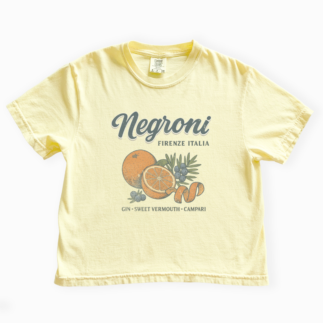 Negroni - Comfort Colors Boxy Cropped Tee
