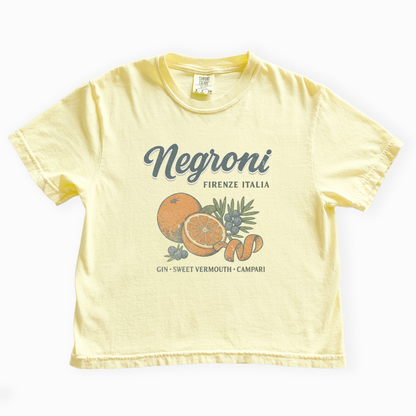 Negroni - Comfort Colors Boxy Cropped Tee