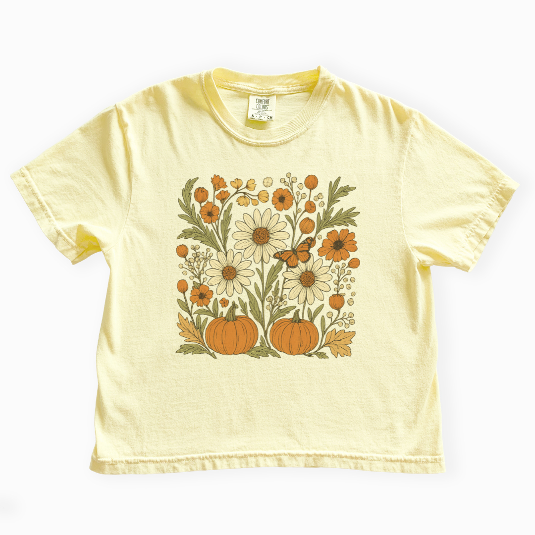 Autumn Harvest - Comfort Colors Boxy Cropped Tee