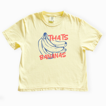 Thats Bananas - Comfort Colors Boxy Cropped Tee