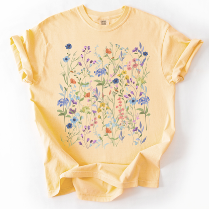 Floral Medley -  Comfort Colors Relaxed Fit Premium T Shirt
