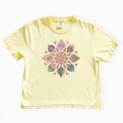 Serenity - Comfort Colors Boxy Cropped Tee