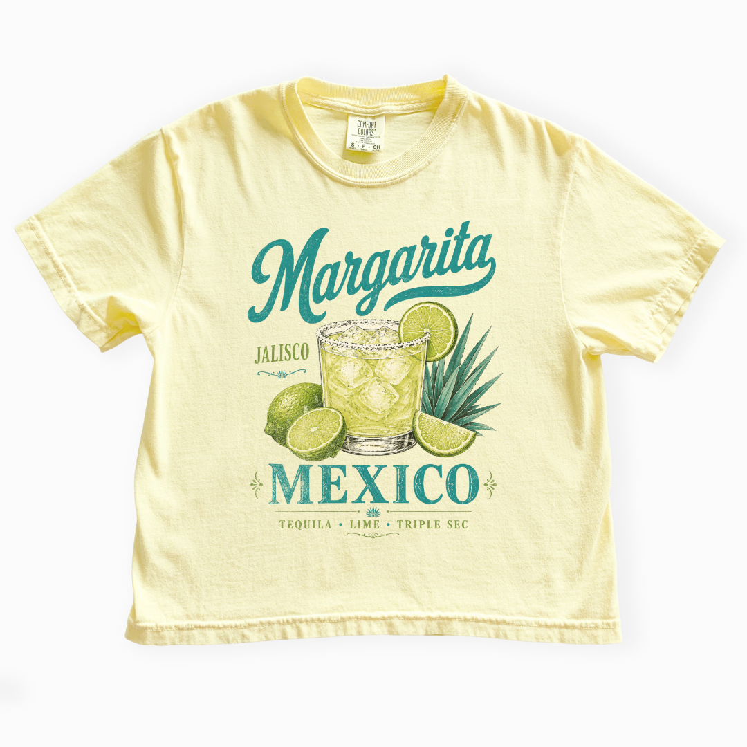 Margarita - Comfort Colors Boxy Cropped Tee