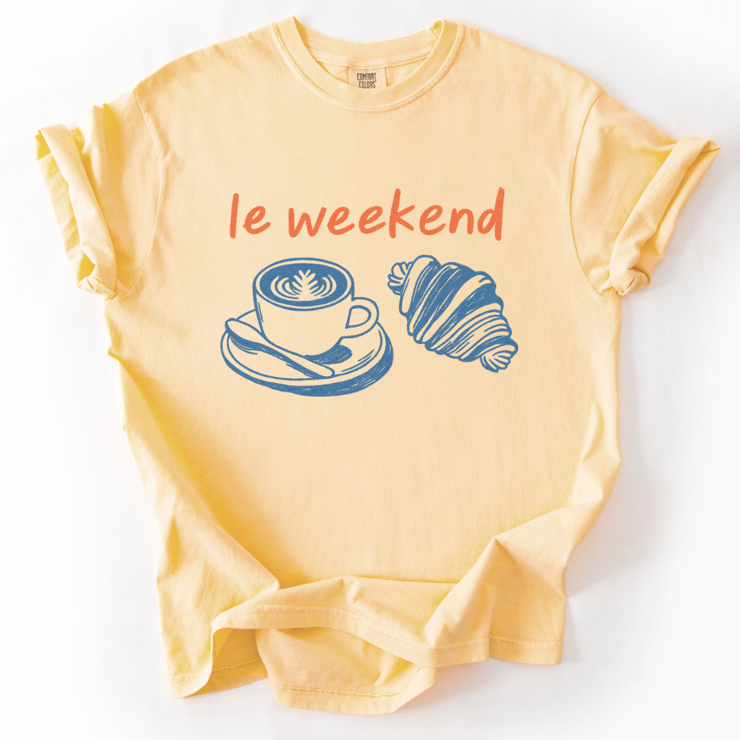 Le Weekend -  Relaxed Fit Vintage Wash T Shirt