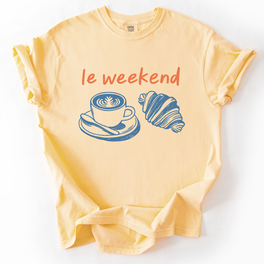 Le Weekend -  Relaxed Fit Vintage Wash T Shirt