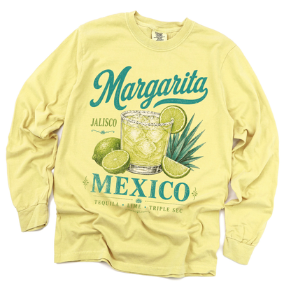 Margarita - Comfort Colors Long Sleeve Premium T Shirt