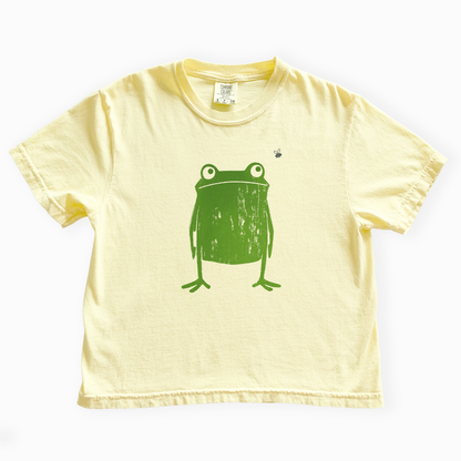 Frog - Comfort Colors Boxy Cropped Tee