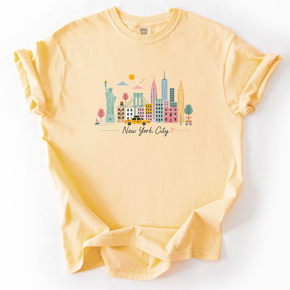 New York Sketch - Comfort Colors Relaxed Fit Premium T Shirt