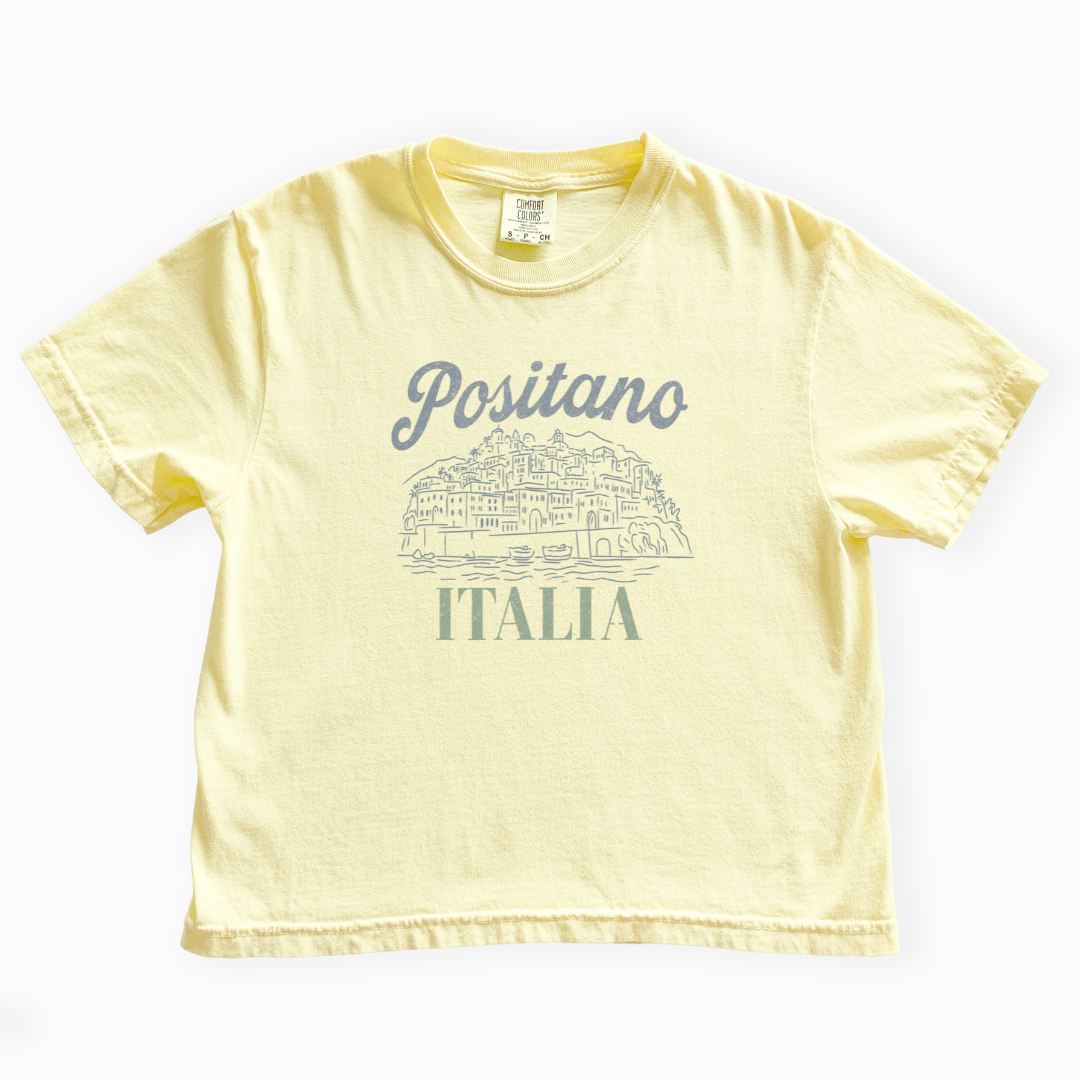 Positano - Comfort Colors Boxy Cropped Tee