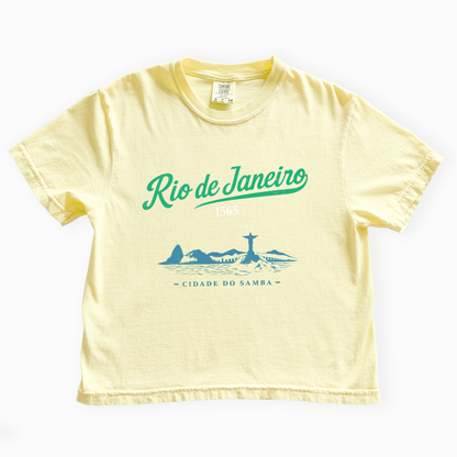 Rio de Janeiro - Comfort Colors Boxy Cropped Tee