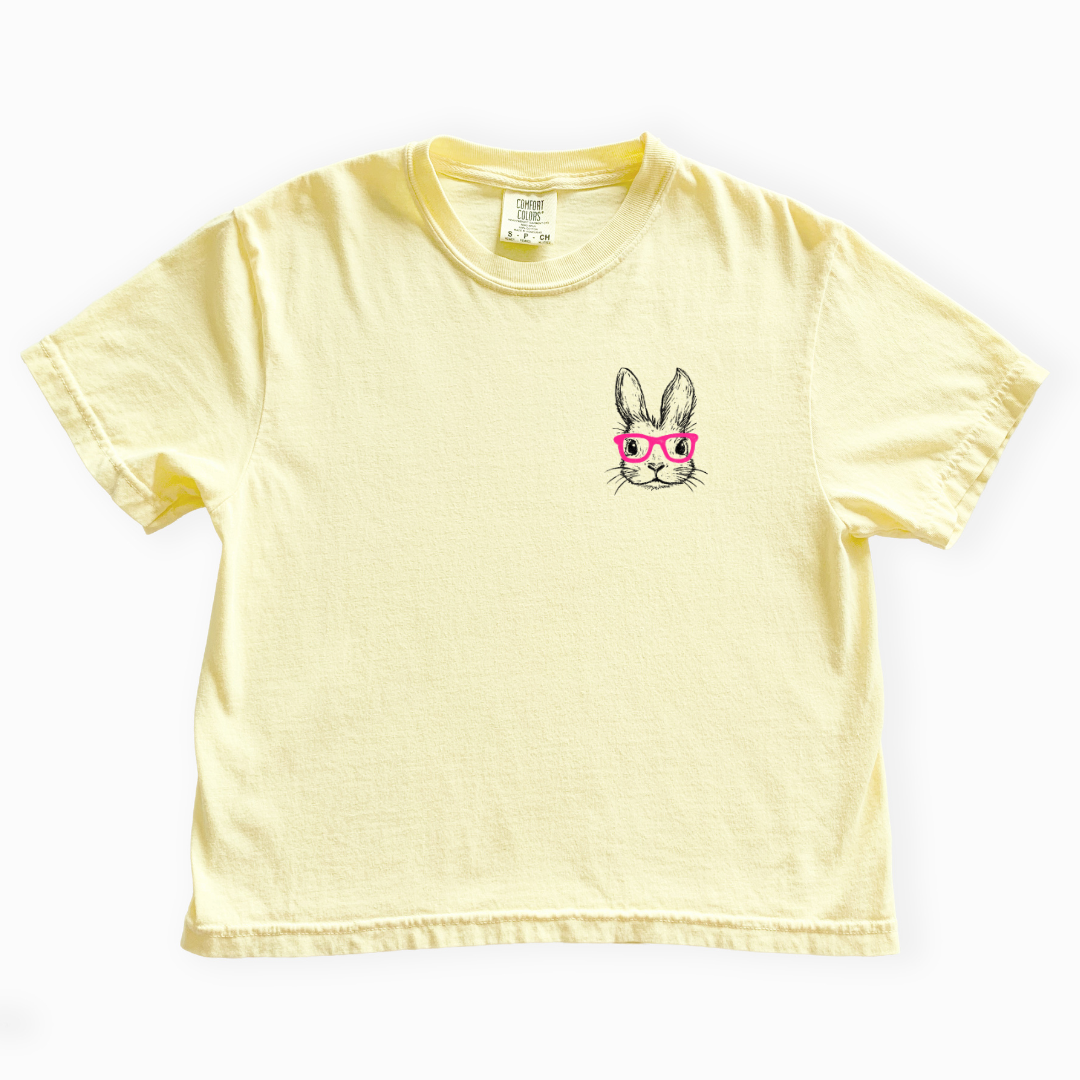 Bunny - Comfort Colors Boxy Cropped Tee