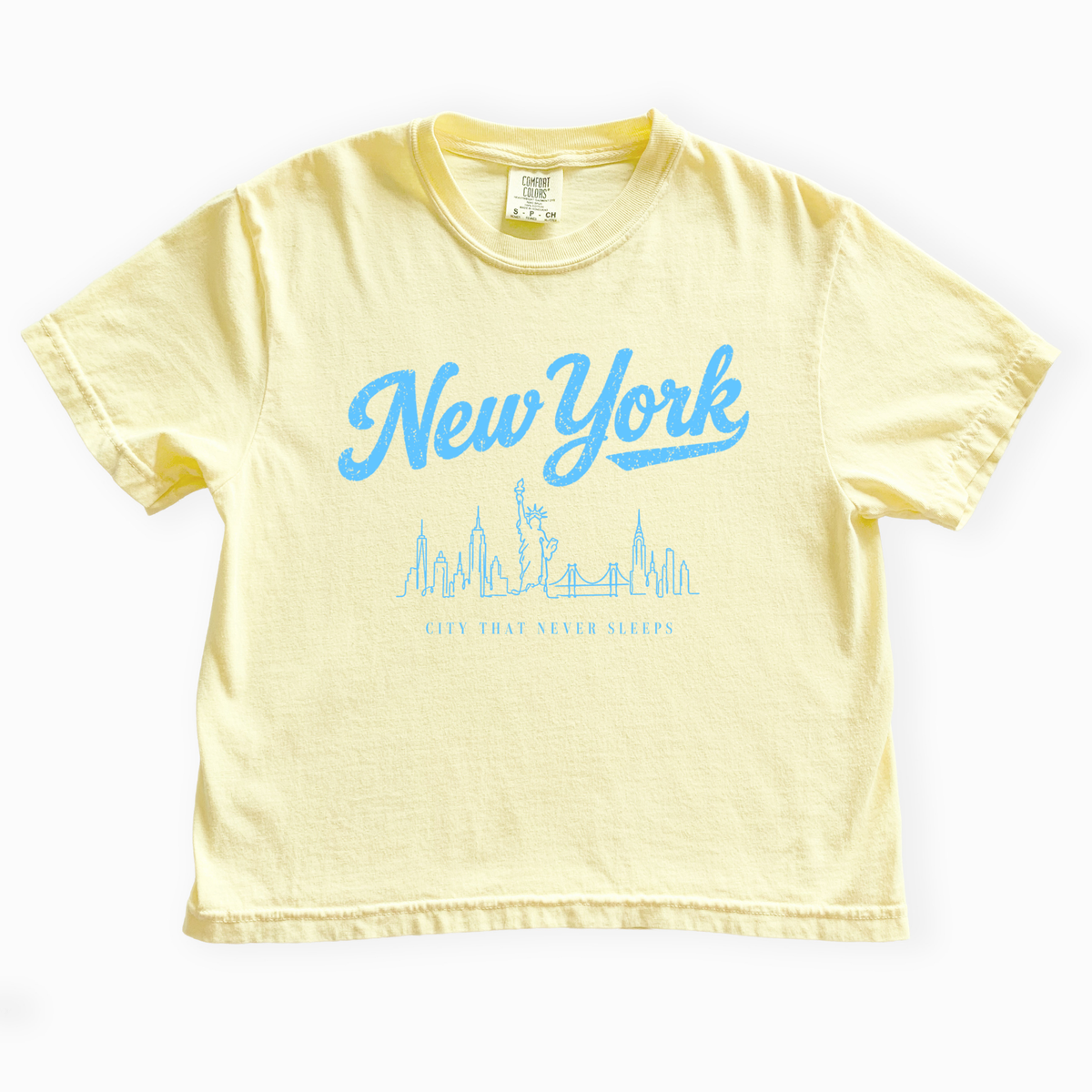 New York - Comfort Colors Boxy Cropped Tee