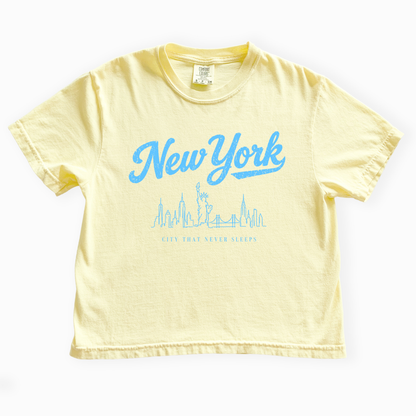 New York - Comfort Colors Boxy Cropped Tee