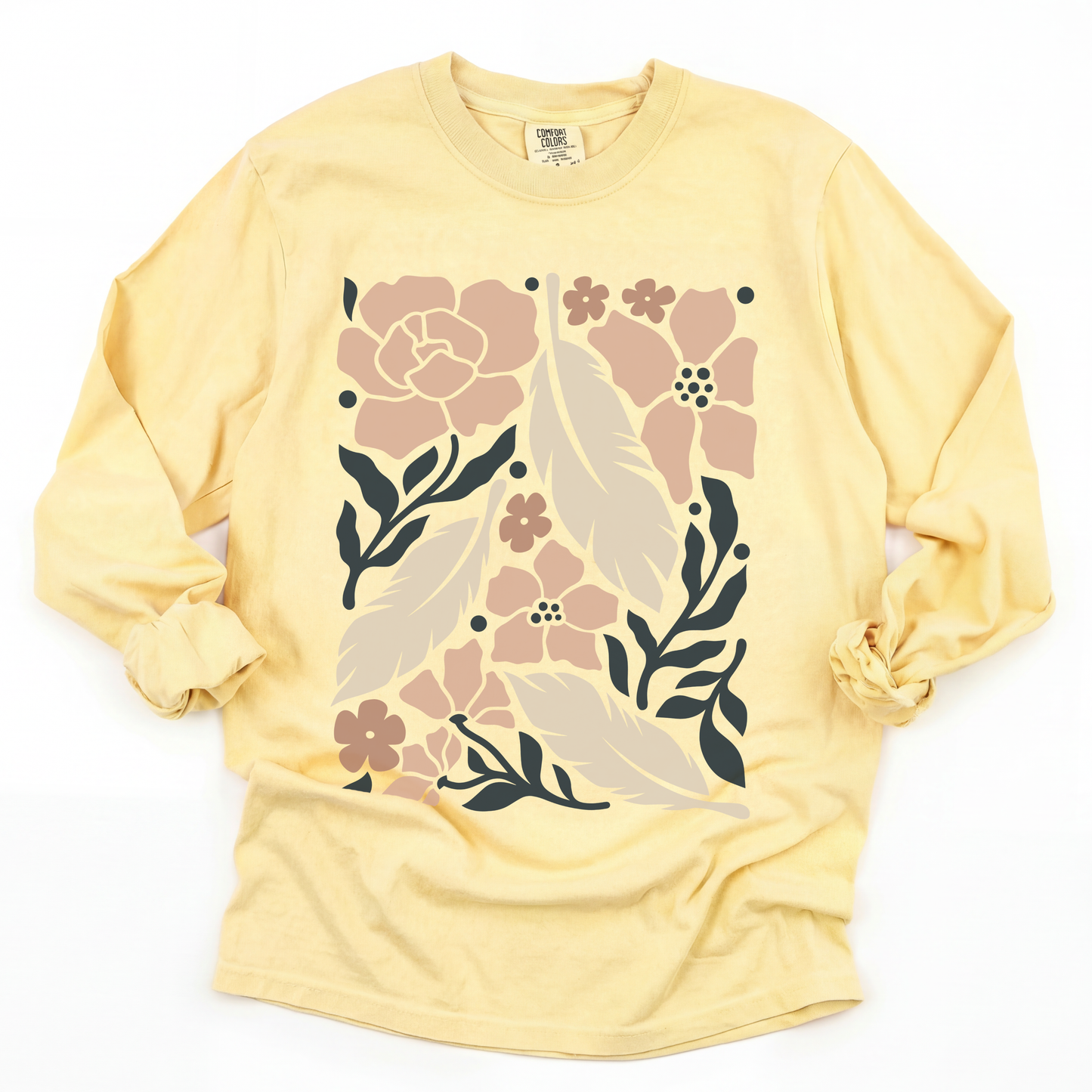 Feathers - Comfort Colors Long Sleeve Premium T Shirt