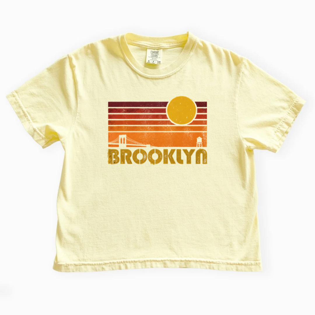 Brooklyn - Comfort Colors Boxy Cropped Tee