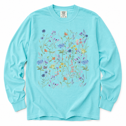 Floral Medley - Comfort Colors Premium Long Sleeve T Shirt