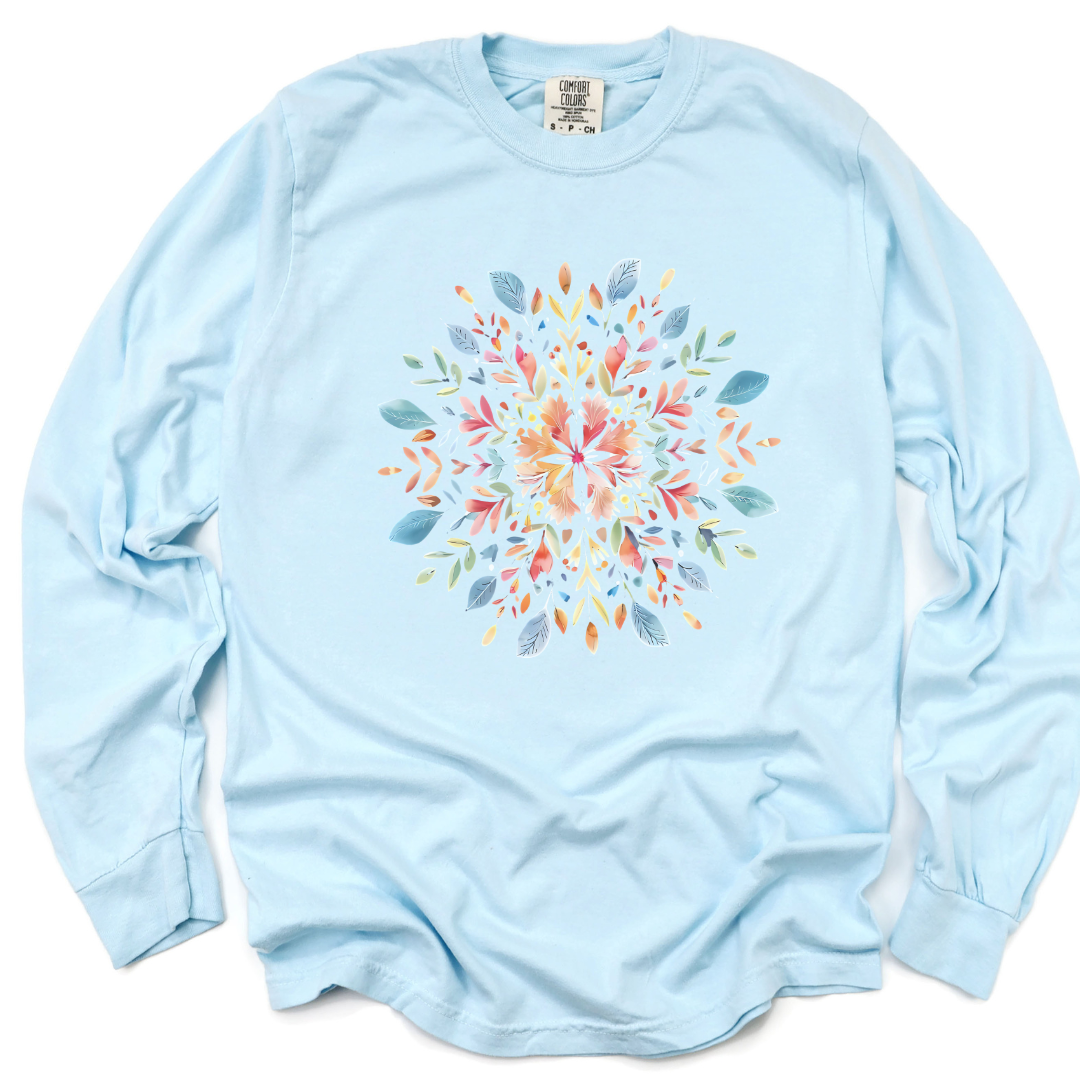 Plant Mandala - Comfort Colors Long Sleeve Premium T Shirt