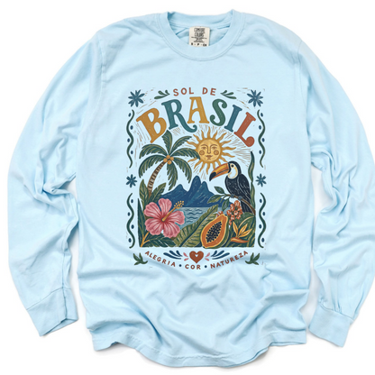 Brazil - Comfort Colors Long Sleeve Premium T Shirt