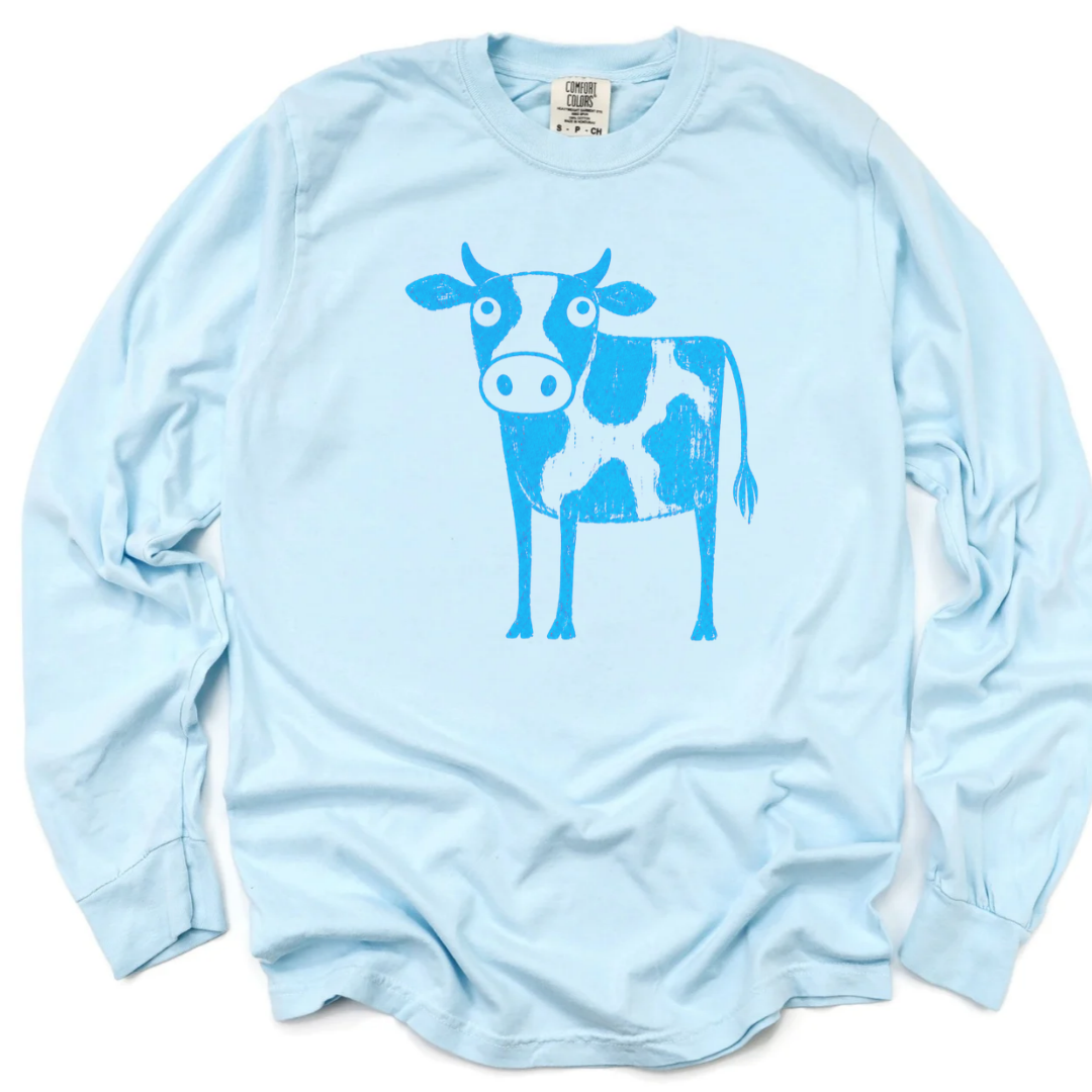 Cow - Comfort Colors Long Sleeve Premium T Shirt