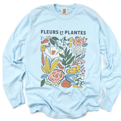 Fleurs Et Plantes - Comfort Colors Premium Long Sleeve T Shirt
