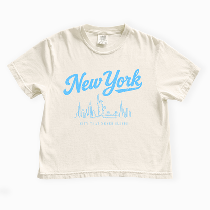 New York - Comfort Colors Boxy Cropped Tee