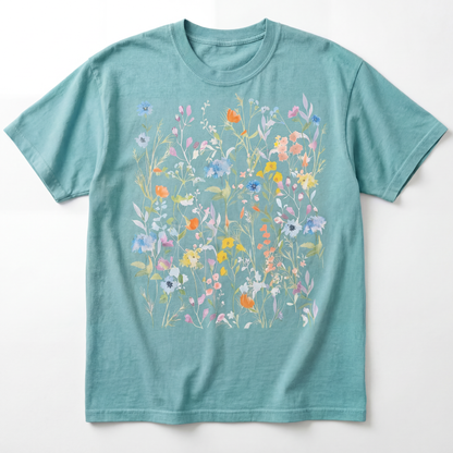 Floral Medley -  Comfort Colors Relaxed Fit Premium T Shirt