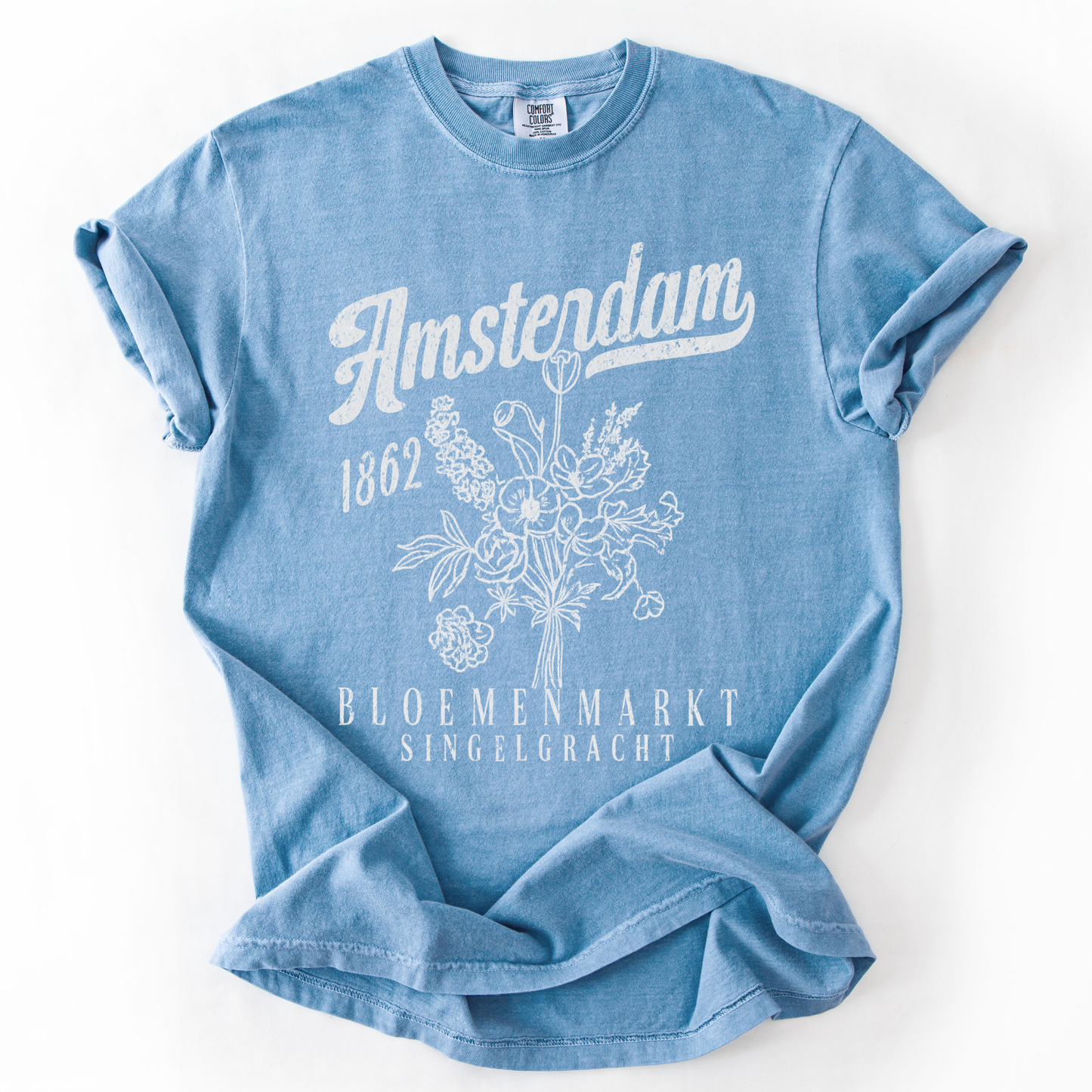 Amsterdam Flower Market -  Comfort Colors Relaxed Fit Premium T Shirt