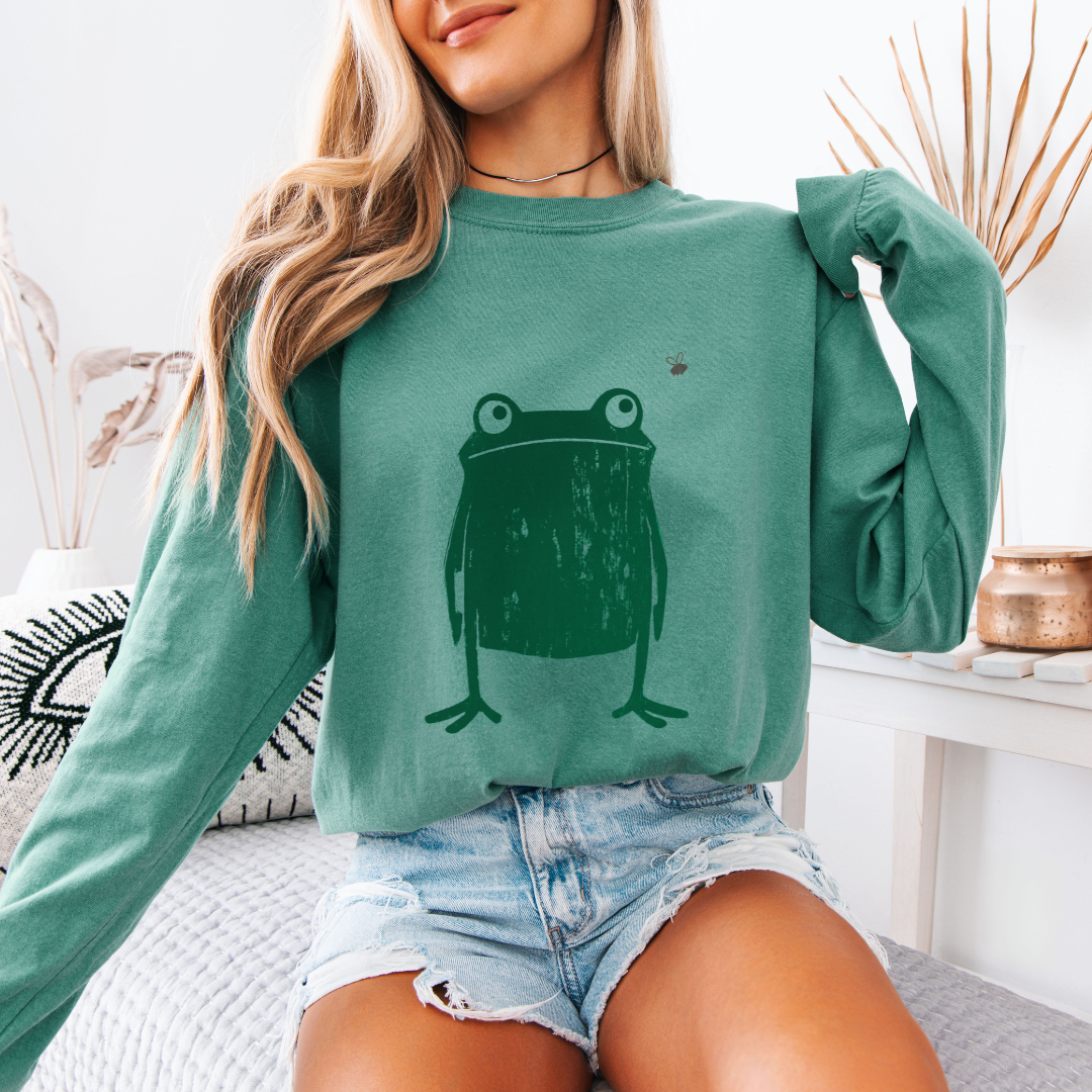 Frog - Comfort Colors Premium Long Sleeve T Shirt