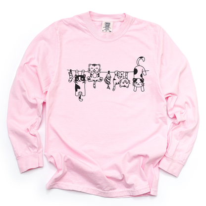 Cats - Comfort Colors Long Sleeve Premium T Shirt