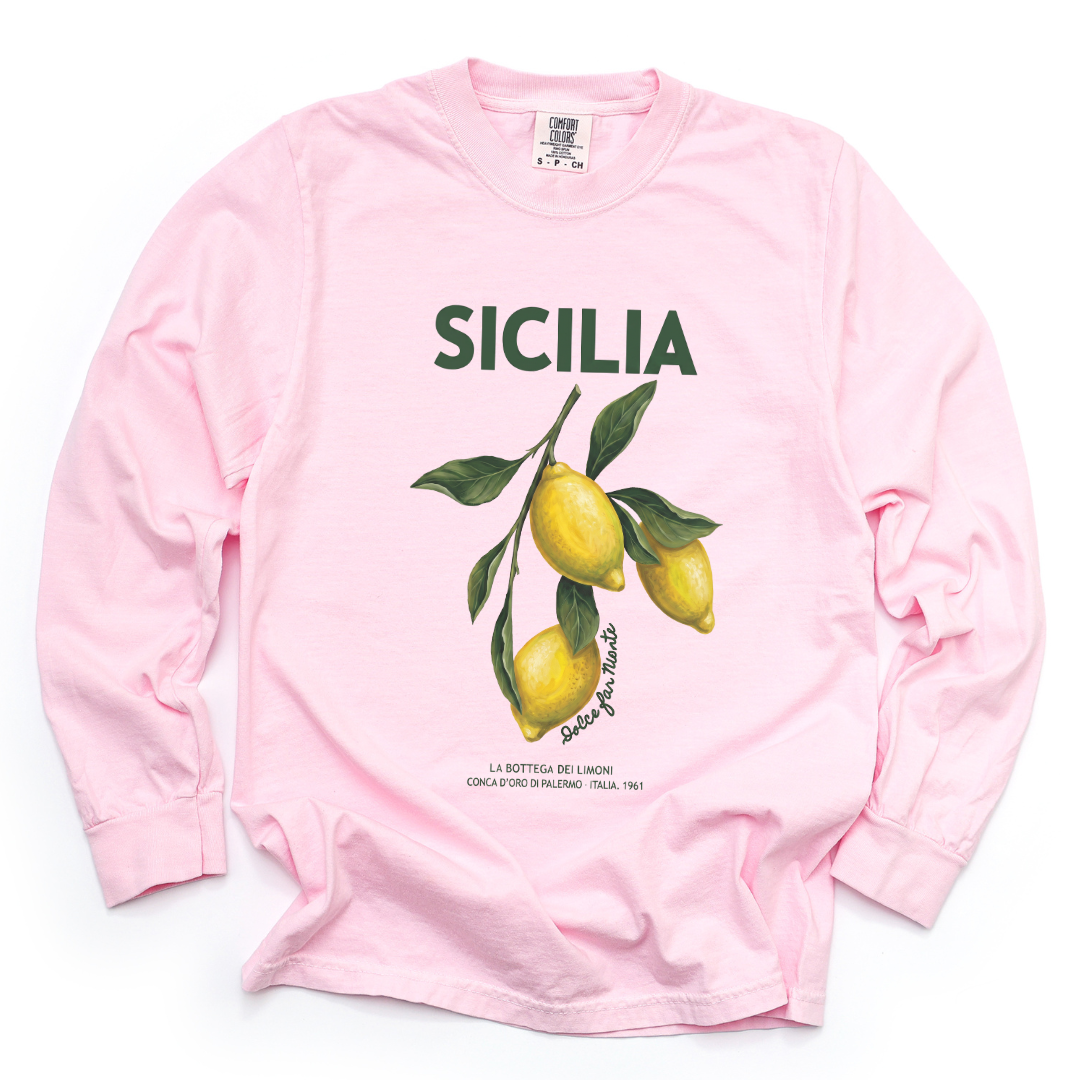 Sicilia - Comfort Colors Long Sleeve Premium T Shirt