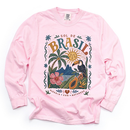 Brazil - Comfort Colors Long Sleeve Premium T Shirt