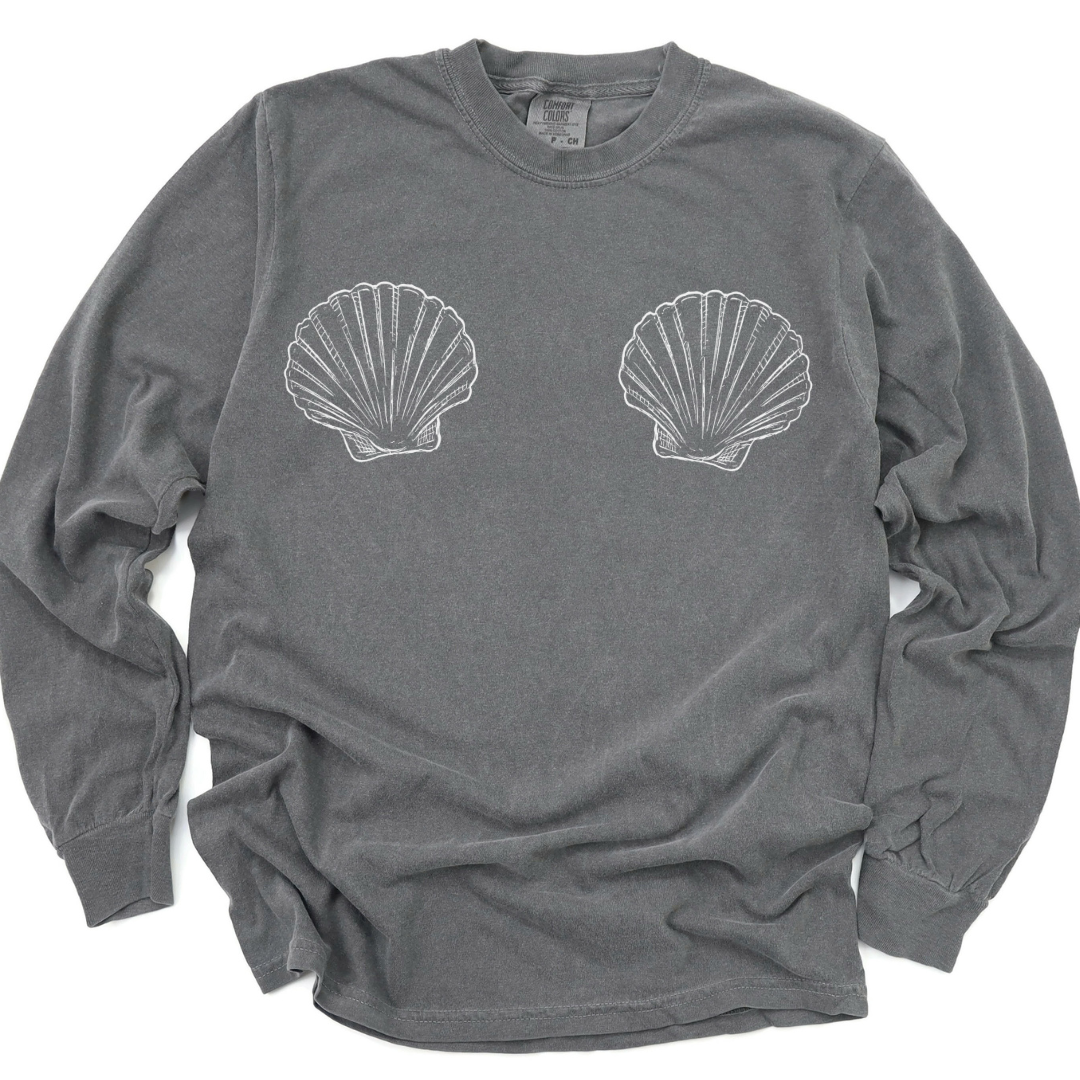 She Shells - Comfort Colors Long Sleeve Premium T Shirt