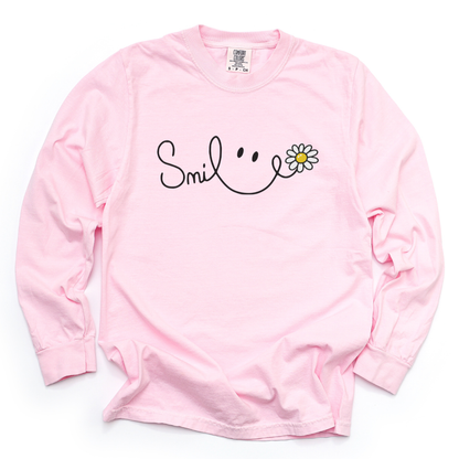 Smile - Comfort Colors Long Sleeve Premium T Shirt