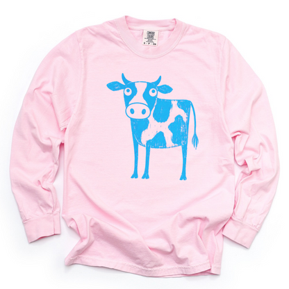 Cow - Comfort Colors Long Sleeve Premium T Shirt