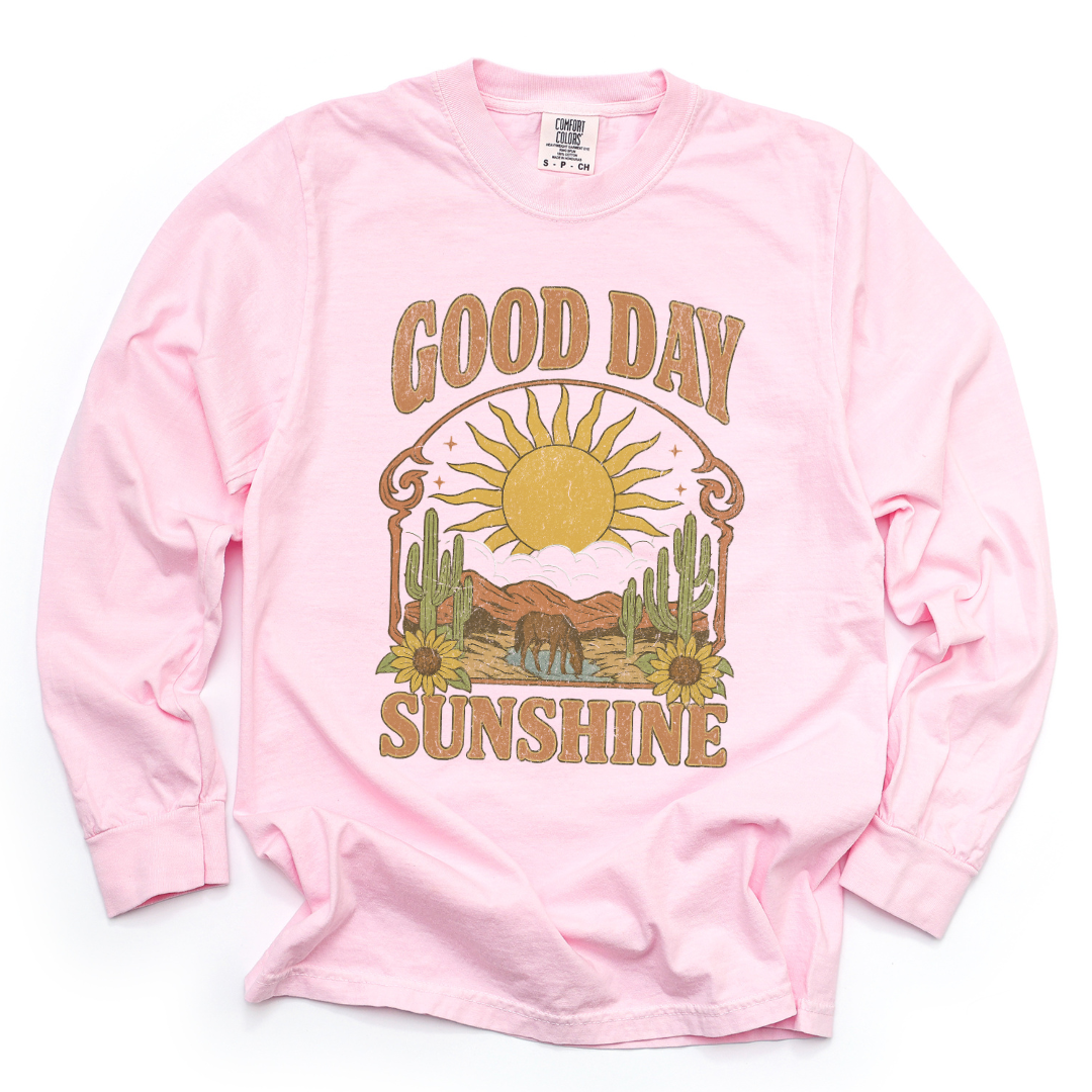 Good Day Sunshine - Comfort Colors Long Sleeve Premium T Shirt