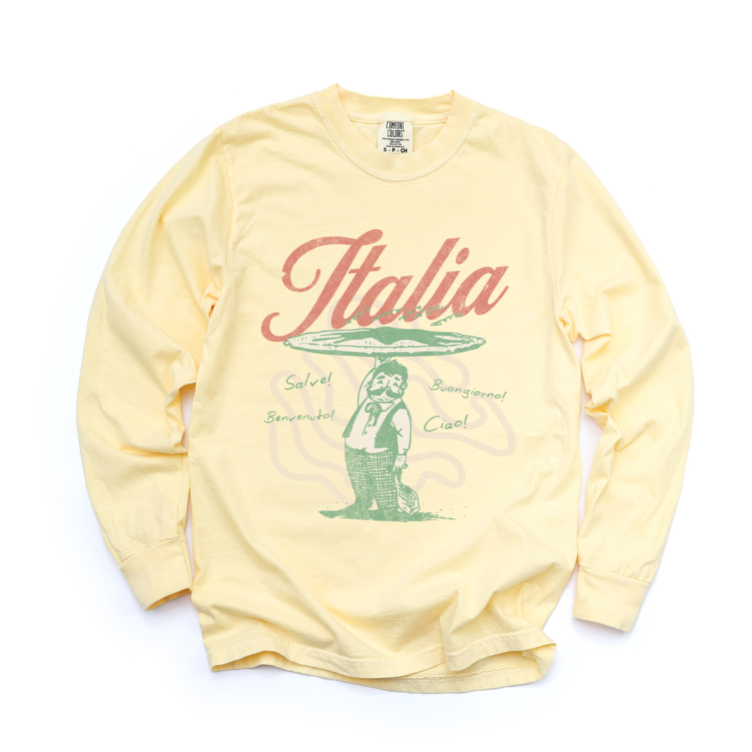 Greetings From Italia - Comfort Colors Premium Heavyweight Sweatshirt