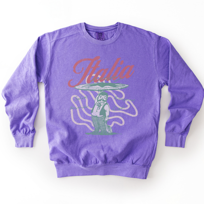 Greetings From Italia - Comfort Colors Premium Heavyweight Sweatshirt
