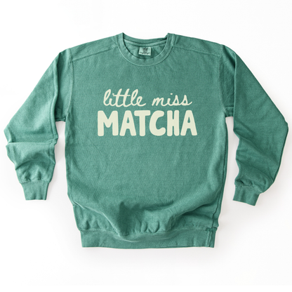 Little Miss Matcha - Comfort Colors Premium Heavyweight Sweatshirt
