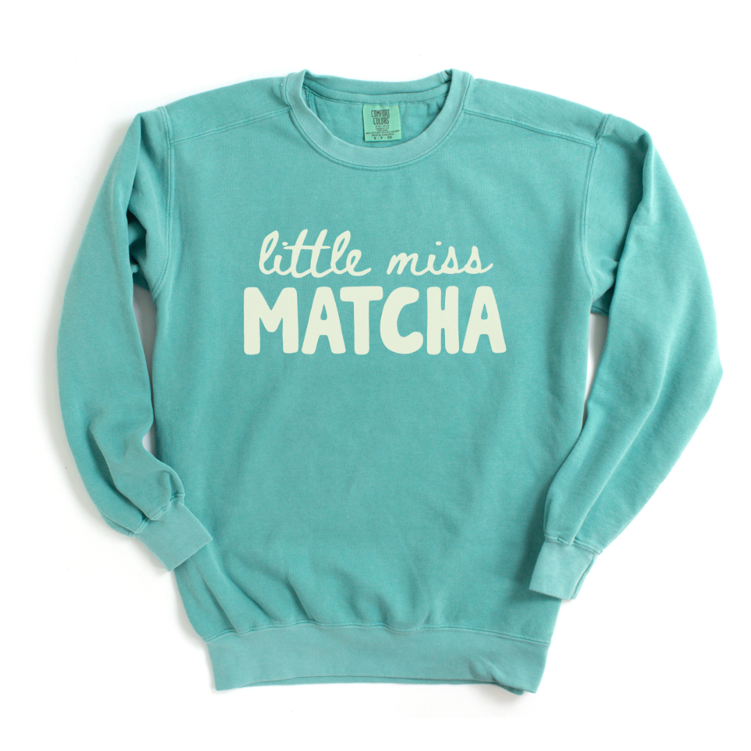 Little Miss Matcha - Comfort Colors Premium Heavyweight Sweatshirt
