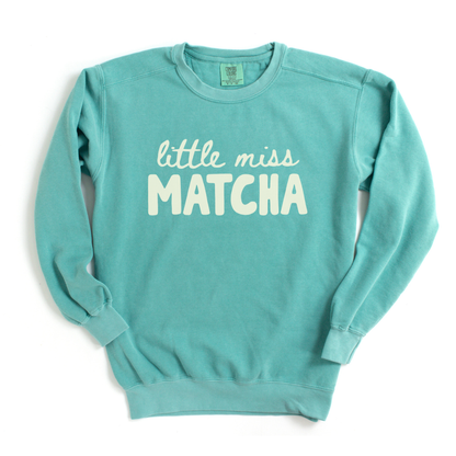 Little Miss Matcha - Comfort Colors Premium Heavyweight Sweatshirt
