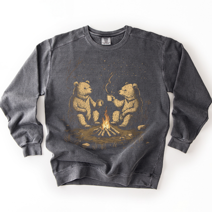 Camping Bears - Comfort Colors Premium Heavyweight Sweatshirt