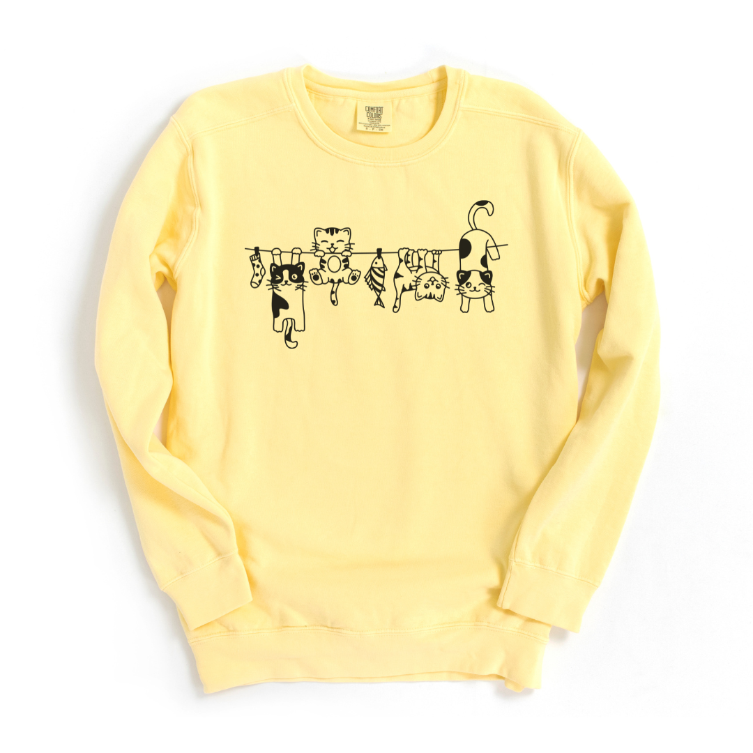 Cats - Comfort Colors Premium Heavyweight Sweatshirt